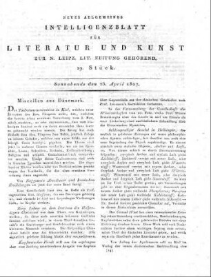 1807-04-25 : 19. Stück