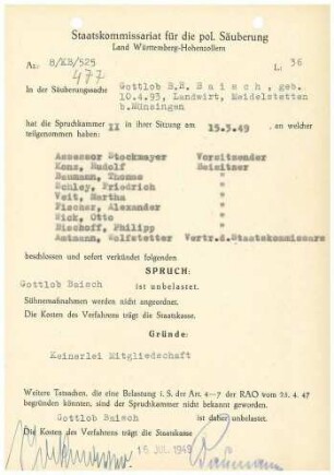Baisch, Gottlob