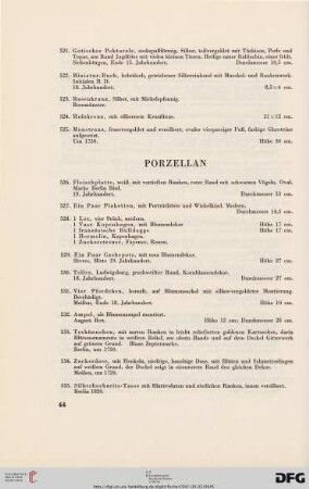 Porzellan (Nr. 526-547)