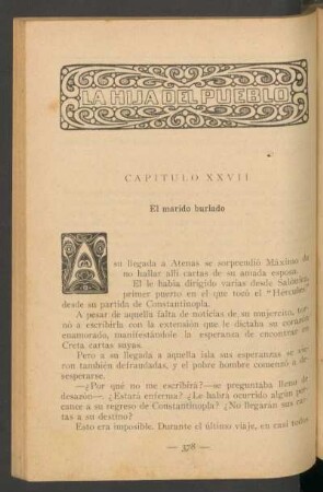 Capítulo XXVII - El marido burlado