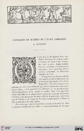3. Pér. 20.1898: Exposition de maîtres de l'École Lombarde à Londres, [1]