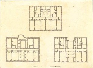 Bürklein, Friedrich; Wohnhaus - Grundrisse
