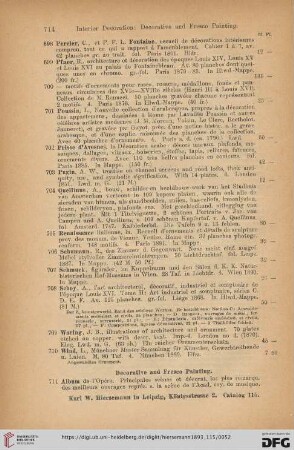 Decorative and Fresco Painting (Nr. 711 - 754)