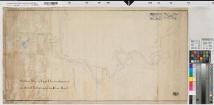Lippe: Situations Plan des Lippe Flusses, anfangend von oberhalb Buddenburg bis zum Hause Horst