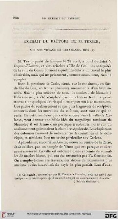 Extrait du rapport de M. Texier