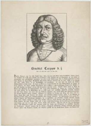 Bildnis des Benedict Carpzov d. J.