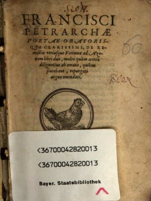 De Rimediis utriusque fortunae : libri II