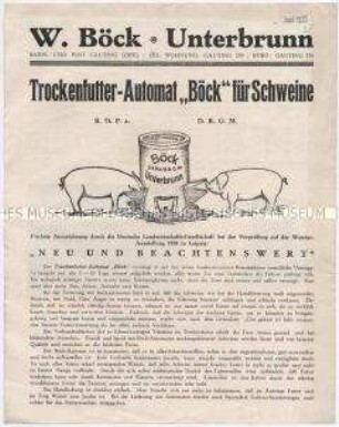 Trockenfutter-Automat für Schweine