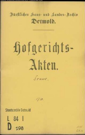 Drawe, Simon zu Berlebeck - Konsens zur Aufnahme einer Hypothek