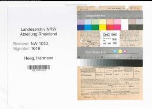 Entnazifizierung Hermann Heeg , geb. 24.01.1894 (Kaufmann)