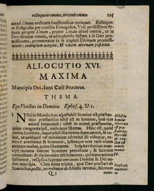 125-132, Allocutio XVI. Maxima. Mancipia Dei, sunt Caeli Proceres