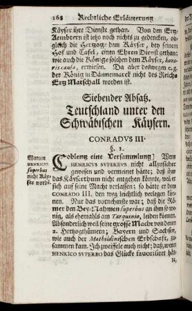 Siebender Absatz. Teutschland unter den Schwäbischen Käysern.
