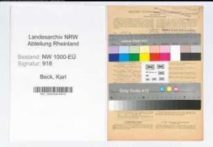 Entnazifizierung Karl Beck, geb. 01.01.1889 (Lehrer)