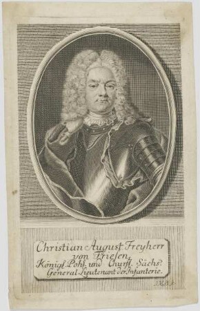 Bildnis des Christian August, Freyherr von Friesen