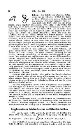 Supplemente zum Peintre-Graveur und Künstler-Lexikon