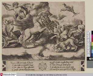 [Les chars d'Apollon et de Vénus; Chariots of Venus and Apollo; Apollon und Venus in ihren Wagen]