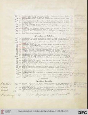 d) Textilien und Rollbilder (Nr. 330-351)