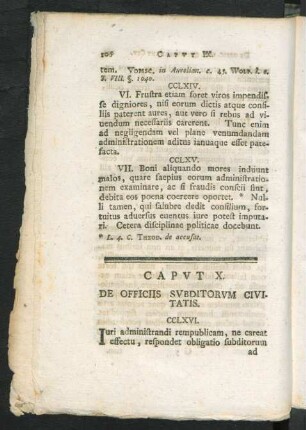 Caput X. De Officiis Subditorum Civitatis