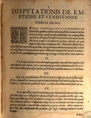 De emptione et venditione disputatio iuridica