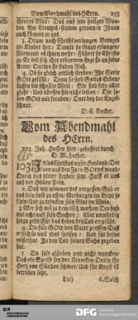 Vom Abendmahl des HErrn.