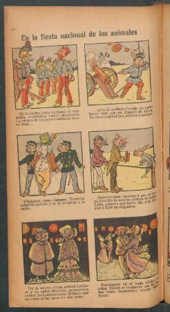 En la fiesta nacional de los animales - [Cómic]