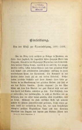 Kaiser Maximilian I : Auf urkundlicher Grundlage dargestellt von Heinrich Ulmann, 1