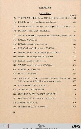 Teppiche (Nr. 259-285)