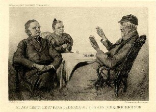 Bildnis von Klaus Groth (1819-1899)