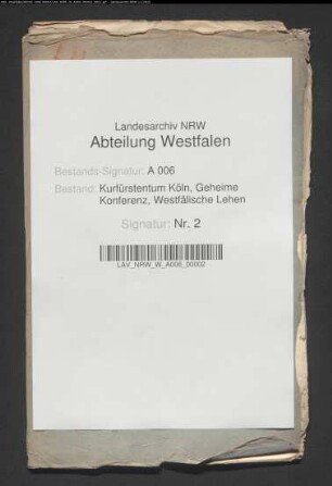 Berichte betr. Vergabe der Hildesheimer Lehen