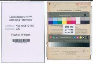 Entnazifizierung Wilhelm Fischer , geb. 23.10.1914 (Krim.Beamter)