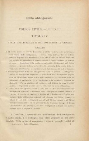 Titolo IV. Delle obbligazioni e dei contratti in genere