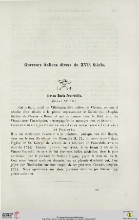 Graveurs italiens divers du XVIe. Siècle