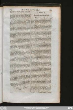 Caput V. De causa materiali coniugii.