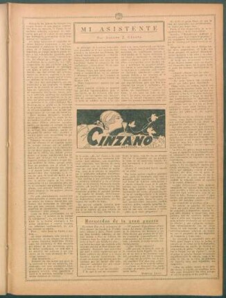 Recuerdos de la gran guerra
