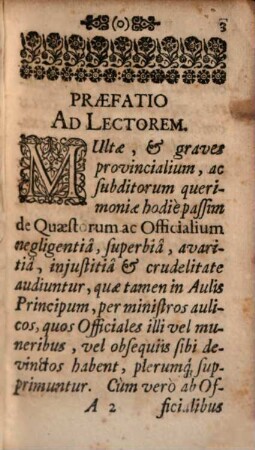 Quaestor peccans : sive tractatus de peccatis quaestorum et officialium ; [Nebst:] Appendix. Praecatio quaestoris ex Carolo Paschalio