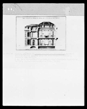 Paris, Château de Champs-sur-Marne, Schnitt und Profil