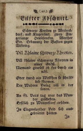 Eilfter Abschnitt. - Zwanzigster Abschnitt.