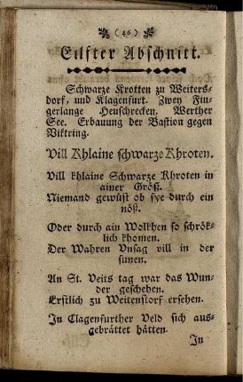 Eilfter Abschnitt. - Zwanzigster Abschnitt.