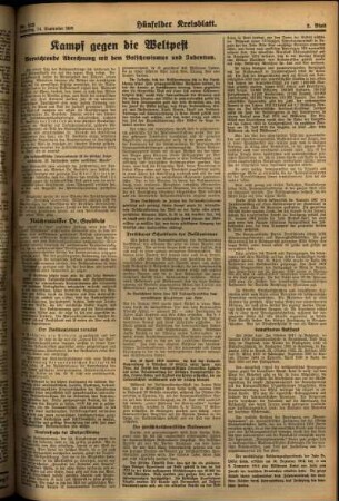 Zweite Ausgabe vom Samstag, den 14. September 1935.