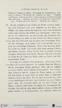 Achter Gesang (8. Tag)