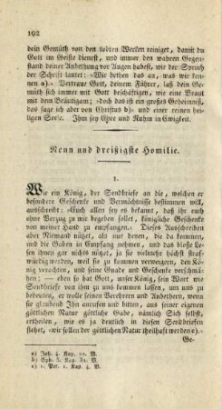 Neun und dreißigste Homilie