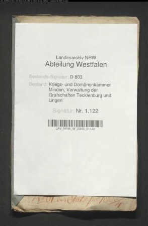Landschaftskapital des Klaus Hamm vom 6.3.1657