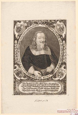 Georg Füßel, des Größern Rats und Bankier im Banco Publico; geb. 1601; gest. 1677