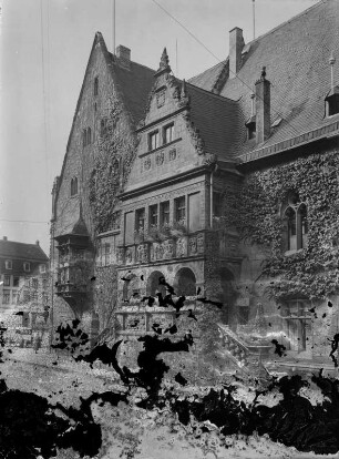 Halberstadt. Holzmarkt. Giebelhäuser