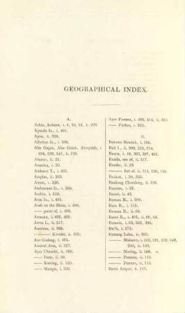 Geographical index