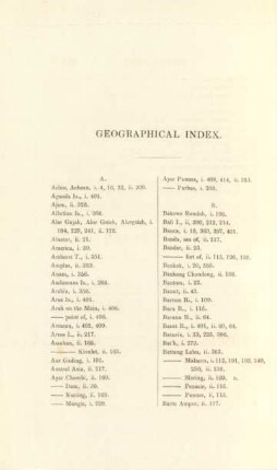 Geographical index
