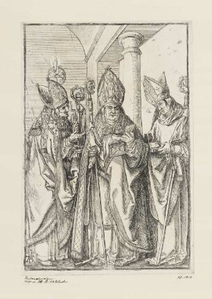 Heilige Bischöfe Nikolaus, Ulrich und Erasmus