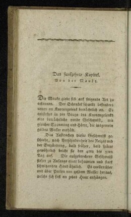 Das funfzehnte Kapitel. Von der Mauke.