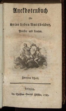 Th. 2: Anekdotenbuch für meine lieben Amtsbrüder, Priester und Leviten. Zweiter Theil