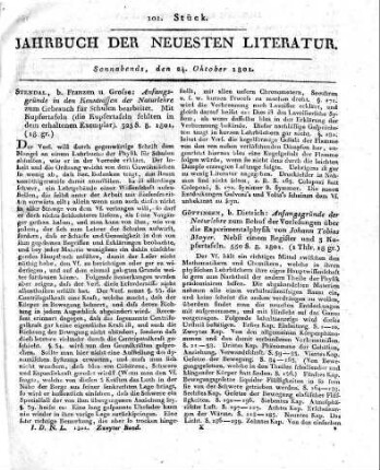 1801-10-24 : 101. Stück